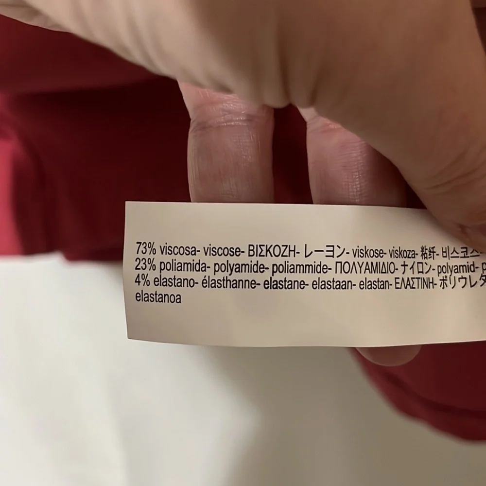 NWT Zara Dark Rose Long Sleeve High Neck Dress a214 - Picture 3 of 4